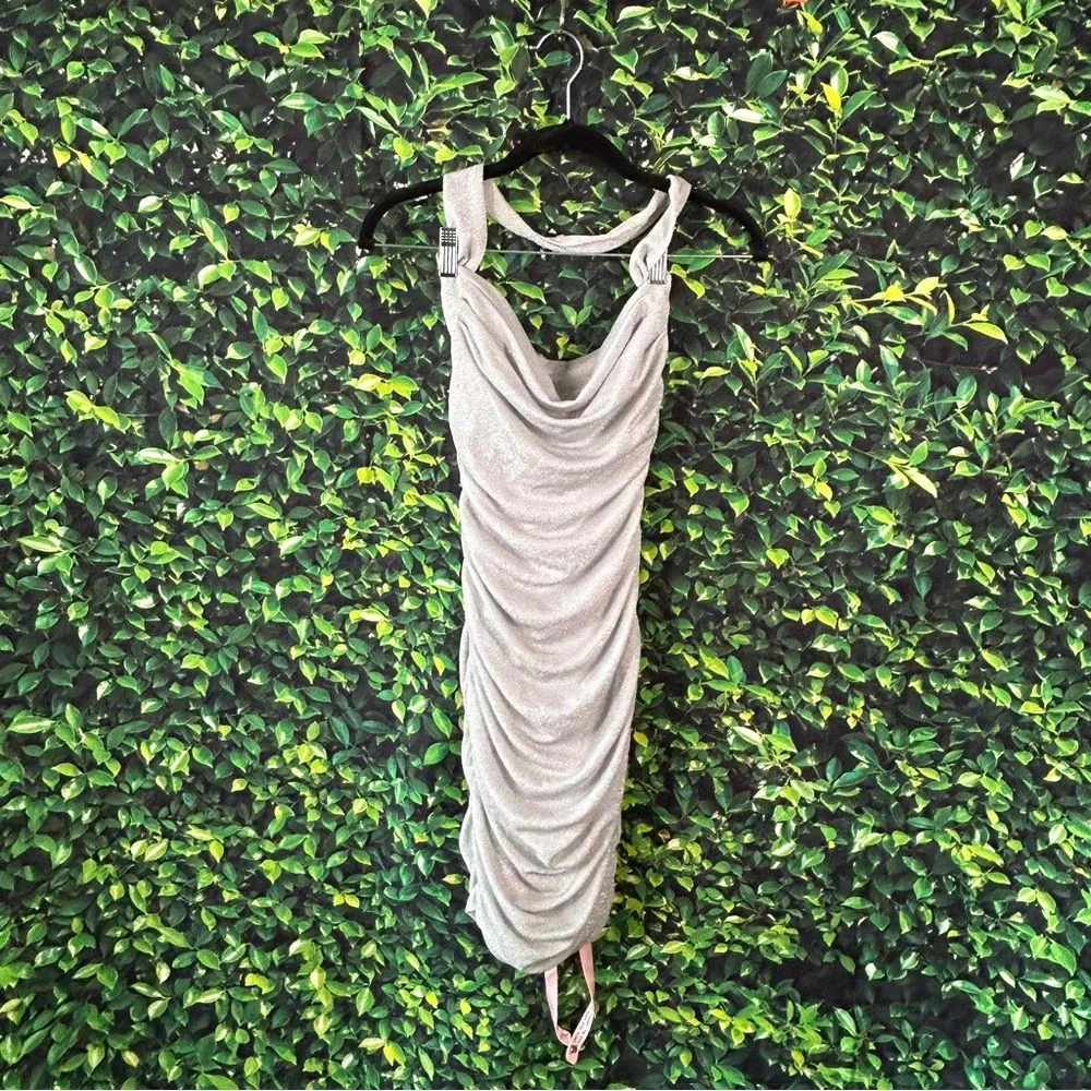 Oh Polly Champagne Gold Dress - Picture 2 of 3